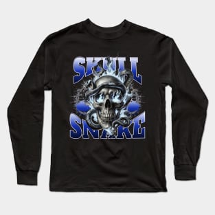 Skull Snake | T Shirt Design Long Sleeve T-Shirt